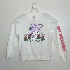MY MELODY by Sanrio Women’s Oversized Crew Neck Sweater Size S